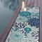 World Rug Gallery Modern Floral Circles Flatweave Indoor/Outdoor Runner Rug 2'x7' Blue 9015BLUE2X7 - alternate 3